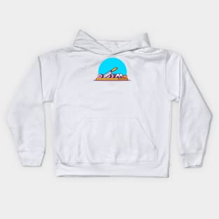 Sushi And Onigiri With Knife Kids Hoodie